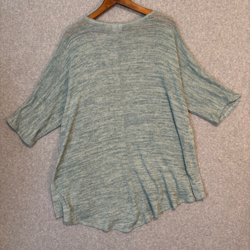 LuLaRoe Women's Light Blue Teal Half Sleeve Cardigan Small Open Front Sweater - Picture 2 of 9